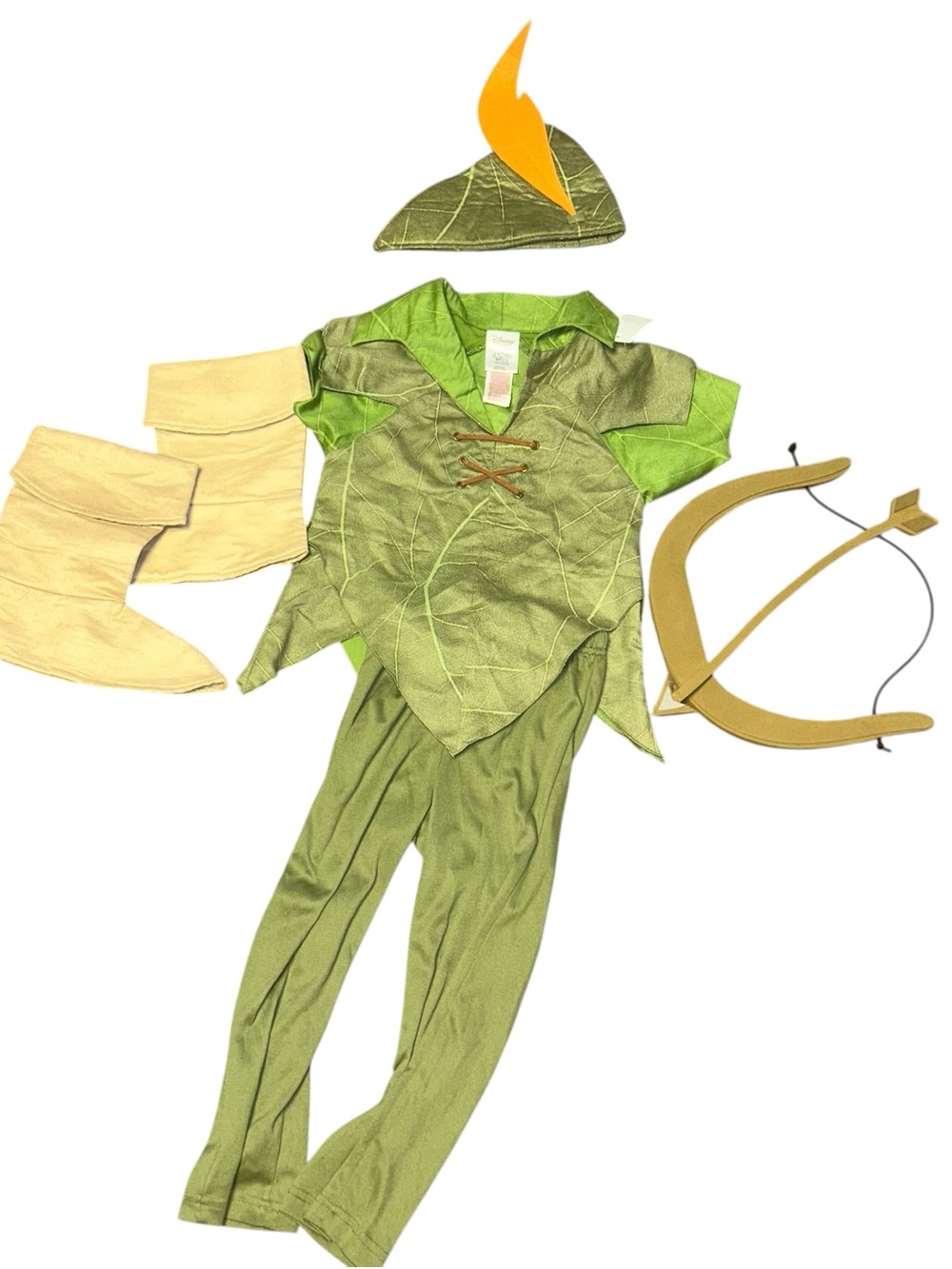 Disney Store PETER PAN Deluxe Kids Halloween boy costume BOY toddler size 4